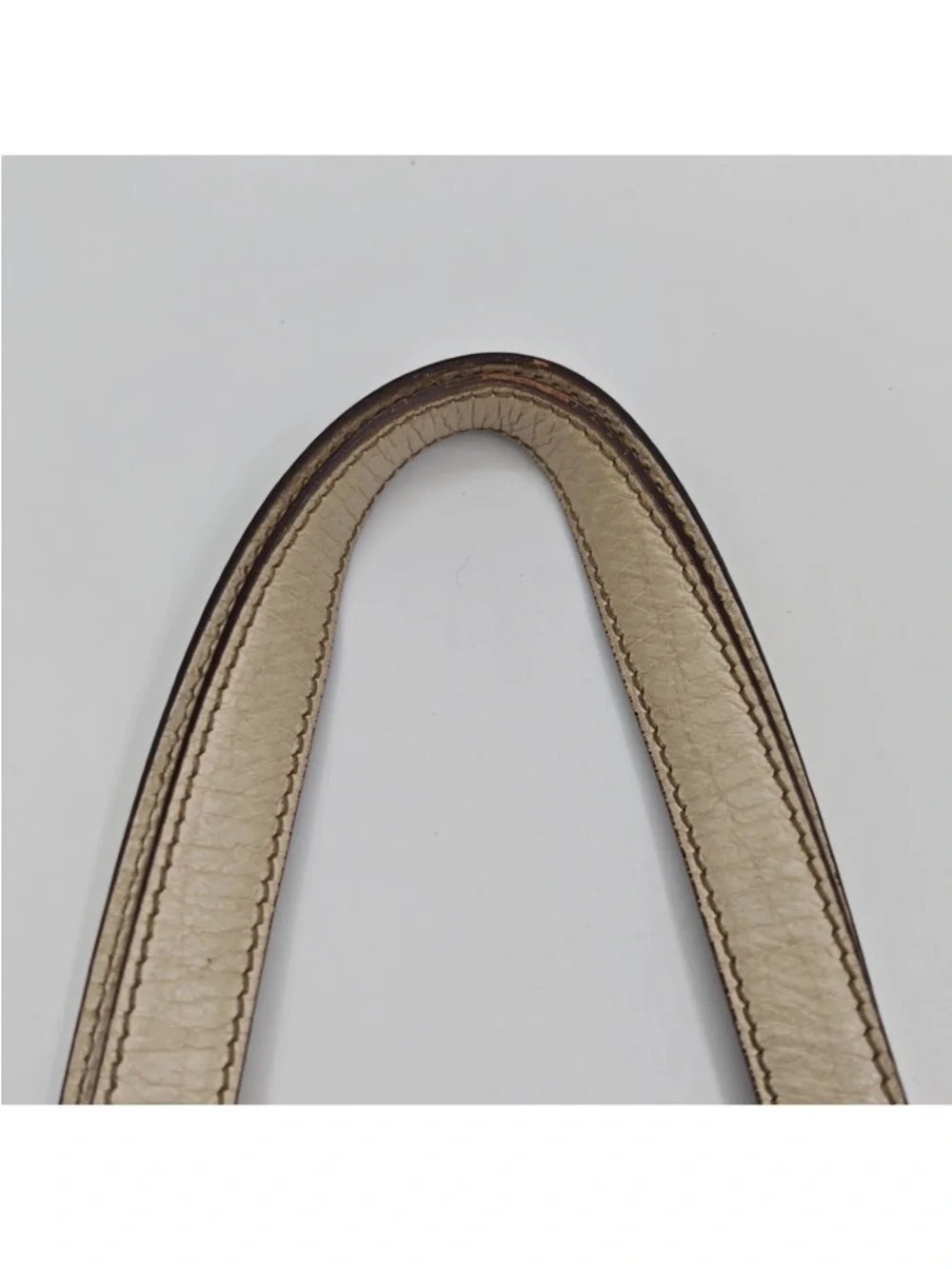 Gucci Beige GG Canvas Tote with Green-Red Stripe - Picture 13 of 14